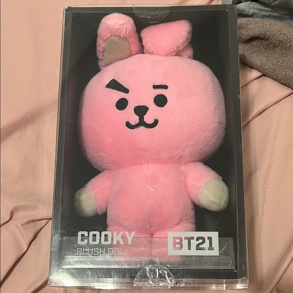 BT21 Cooky Plush Doll - Pink